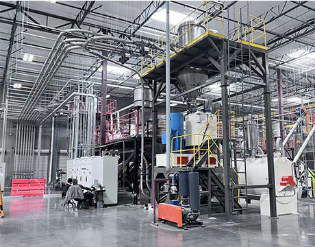 Automatisch voerweeg- en mengtransportsysteem voor SPC-vloerproductielijn